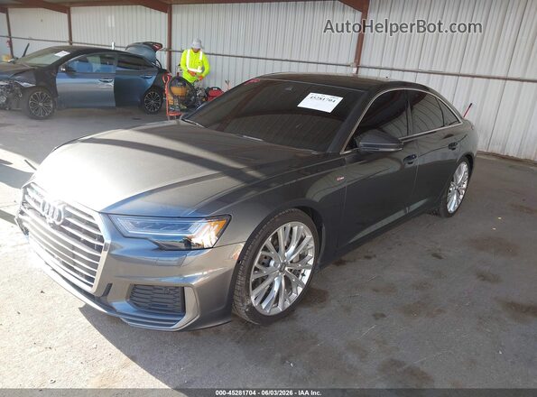 WAUM2AF20KN088318 2019 AUDI A6 Gray Передня ліва чверть