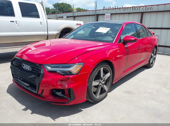 WAUM2AF20LN088420 2020 AUDI A6 Red წინა მარცხენა ხედი სამი მეოთხედიდან