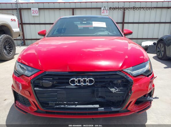 WAUM2AF20LN088420 2020 AUDI A6 Red ხელსაწყოთა პანელის ხედი