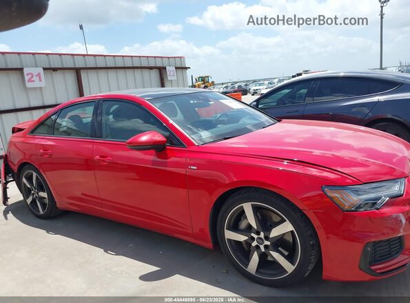 WAUM2AF20LN088420 2020 AUDI A6 Red უკანა სალონის ხედი