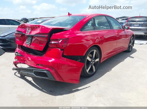 WAUM2AF20LN088420 2020 AUDI A6 Red უკანა მარჯვენა