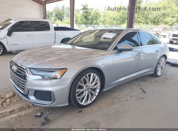 WAUM2AF24KN071179 2019 AUDI A6 Silver Առջևի ձախ երեք քառորդ տեսարան