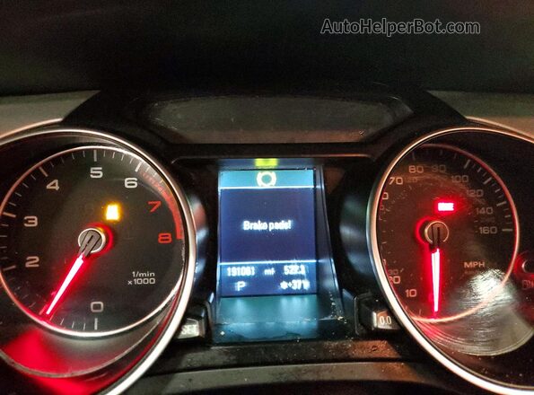 WAUM2AFR1GA034960 2016 AUDI A5 Gray Вид щитка приладів