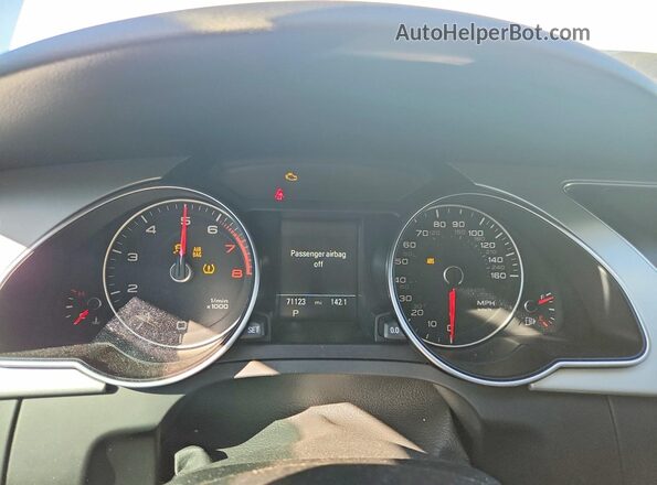 WAUM2AFR9GA046970 2016 AUDI A5 White Widok zestawu wskaźników