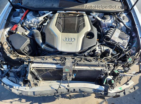 WAUM2BF2XKN040900 2019 AUDI A6 Серебряный Вид задней части салона