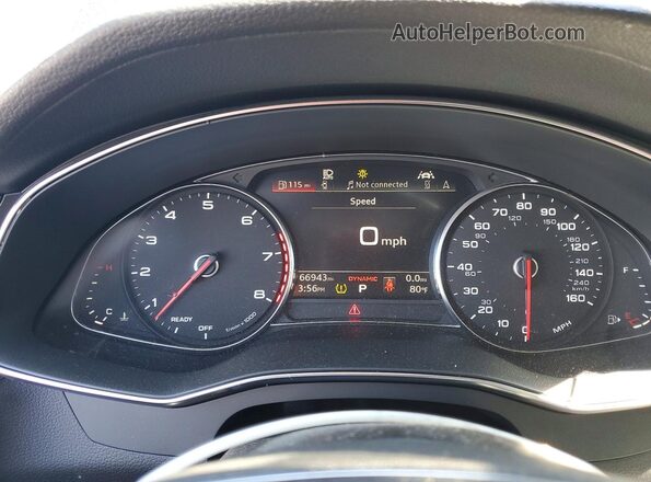 WAUP2AF28LN002851 2020 AUDI A7 Black Սարքավորումների վահանակի տեսք