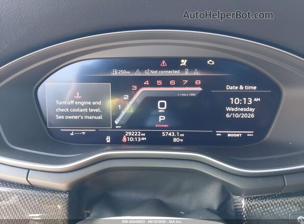 WAUP4AF52LA006325 2020 AUDI S5 Gray Вид задніх сидінь