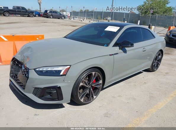 WAUP4AF52LA006325 2020 AUDI S5 Gray Передня ліва чверть