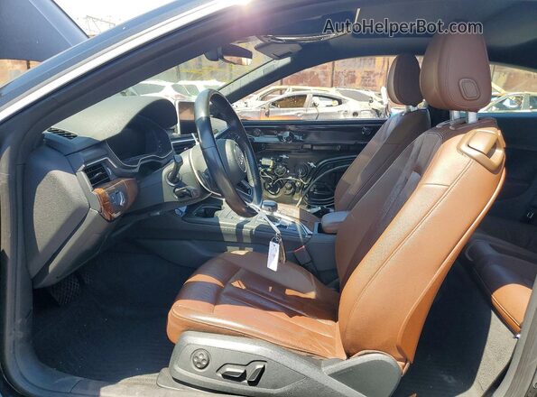 WAUPNAF56JA001252 2018 AUDI A5 Black Widok wnętrza z przodu