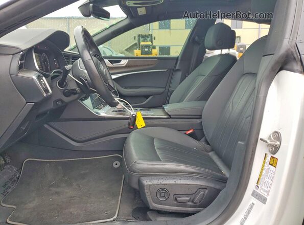 WAUR2AF23KN054878 2019 AUDI A7 White Widok wnętrza z przodu