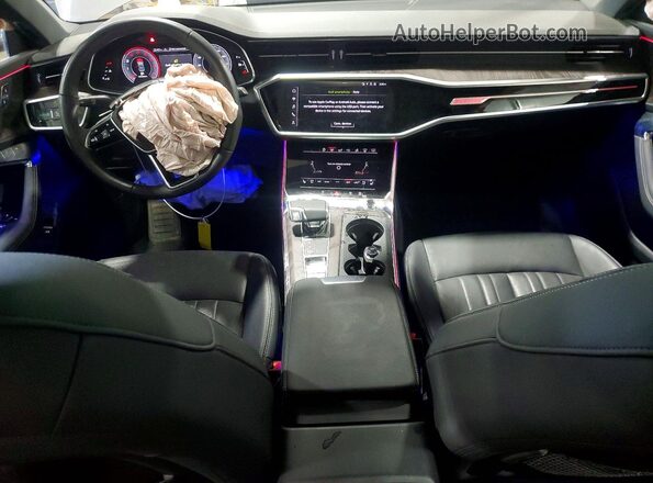 WAUS2AF28KN028892 2019 AUDI A7 Gray Widok deski rozdzielczej