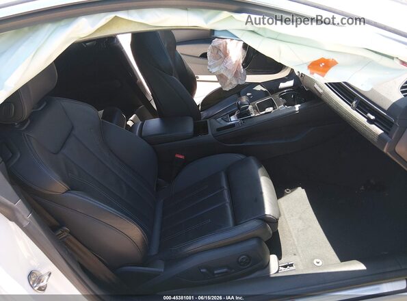 WAUSAAF55NA022430 2022 AUDI A5 White Widok wnętrza z przodu