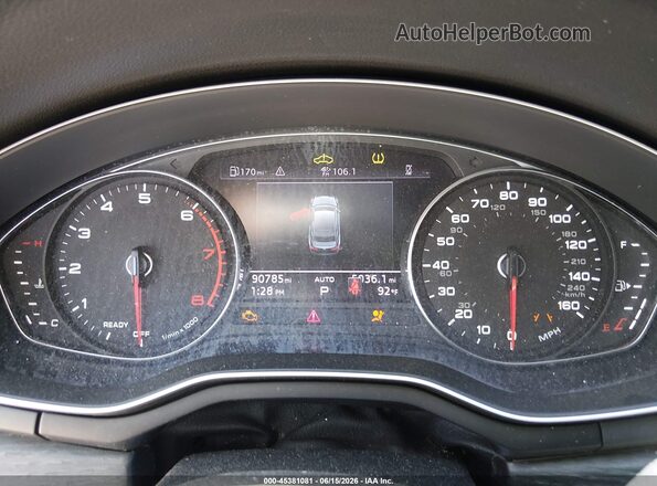 WAUSAAF55NA022430 2022 AUDI A5 White Widok tylnych siedzeń