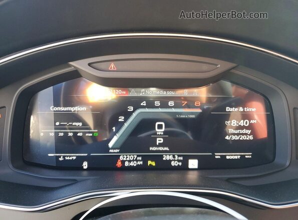 WAUSFBF24MN072790 2021 AUDI S7 Black ხელსაწყოთა პანელის ხედი