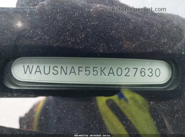 WAUSNAF55KA027630 2019 AUDI A5 Gray 