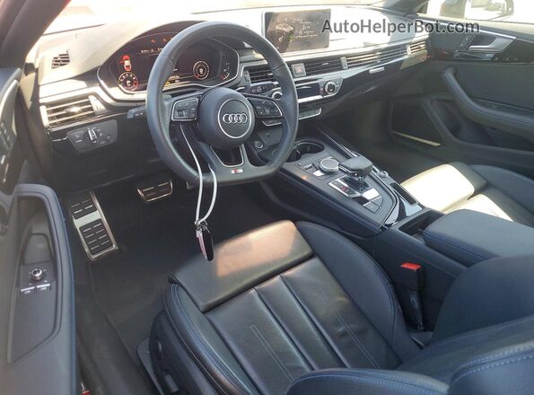 WAUTNAF51KA066820 2019 AUDI A5 Black Առջևի վահանակի տեսք