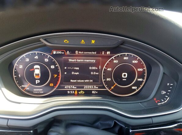 WAUTNAF51KA066820 2019 AUDI A5 Black Սարքավորումների վահանակի տեսք