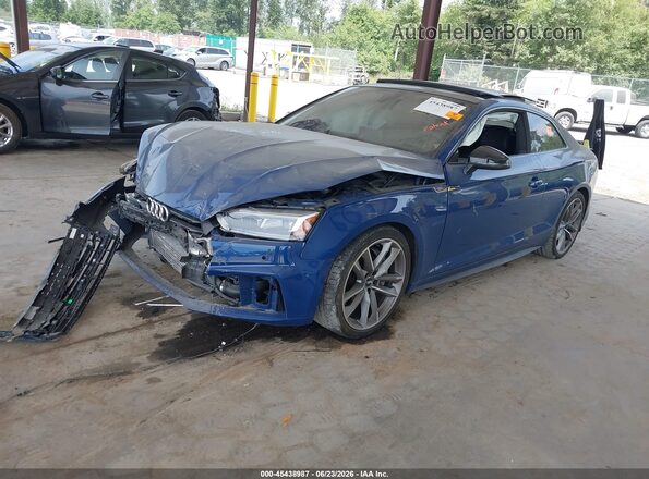 WAUTNAF53KA043412 2019 AUDI A5 Blue Vista tres cuartos delantera izquierda