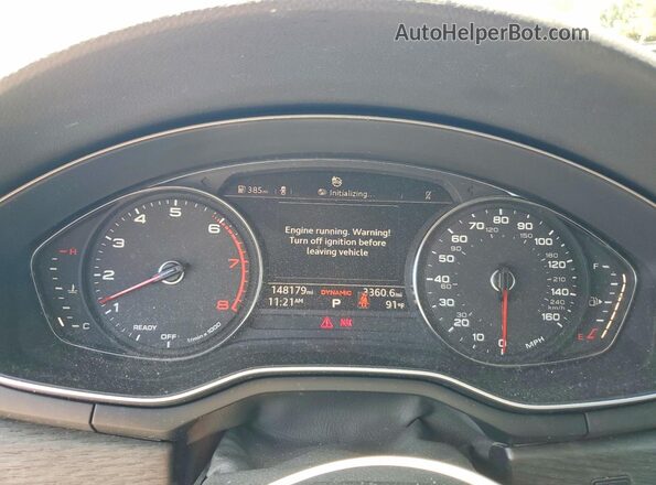 WAUTNAF56JA030474 2018 AUDI A5 Silver ხელსაწყოთა პანელის ხედი