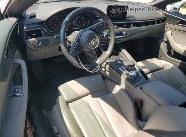 WAUTNAF56JA030474 2018 AUDI A5 Silver წინა პანელის ხედი