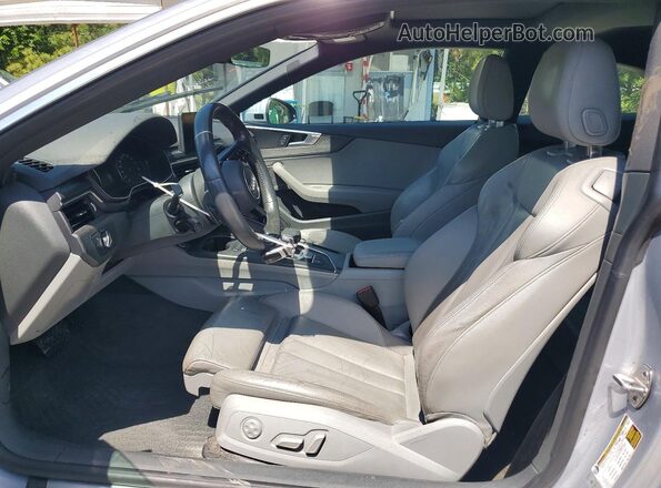 WAUTNAF56JA030474 2018 AUDI A5 Silver წინა სალონის ხედი