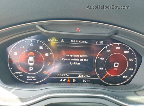 WAUTNAF58JA134142 2018 AUDI A5 Black Vista del cuadro de instrumentos