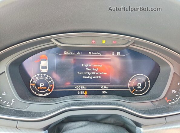 WAUTNAF5XJA007540 2018 AUDI A5 Gray Սարքավորումների վահանակի տեսք