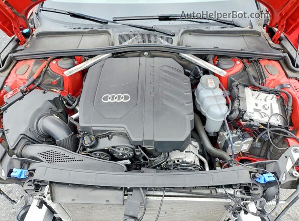 WAUUAAF52PA017682 2023 AUDI A5 Красный Вид задней части салона