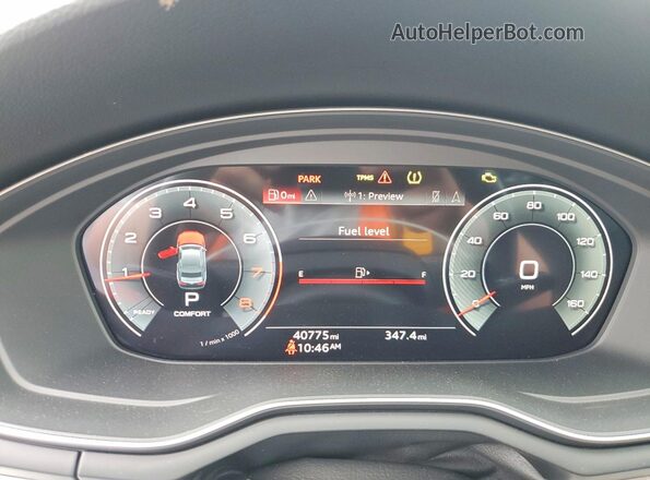 WAUUAAF52PA017682 2023 AUDI A5 Красный Вид щитка приборов