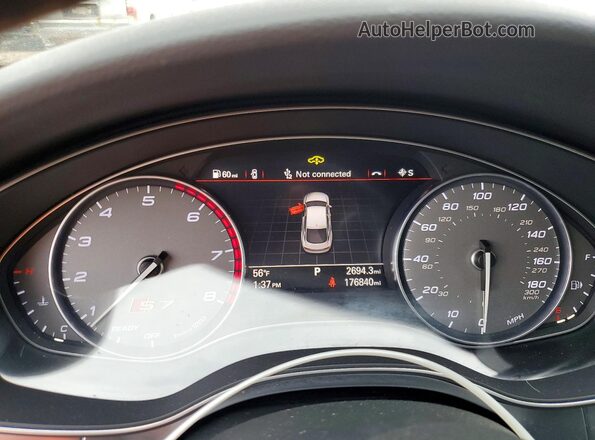 WAUW2AFC0GN070295 2016 AUDI S7 Black ხელსაწყოთა პანელის ხედი