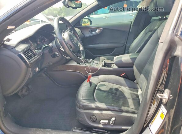 WAUW2AFC5HN044390 2017 AUDI A7 Black Widok wnętrza z przodu