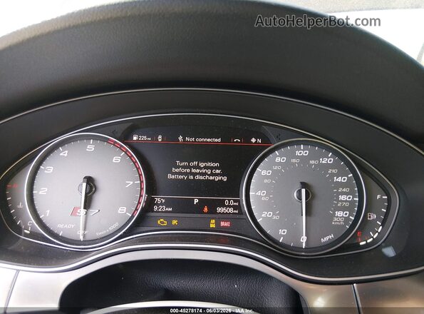 WAUW2AFCXGN123200 2016 AUDI S7 Black Widok tylnych siedzeń
