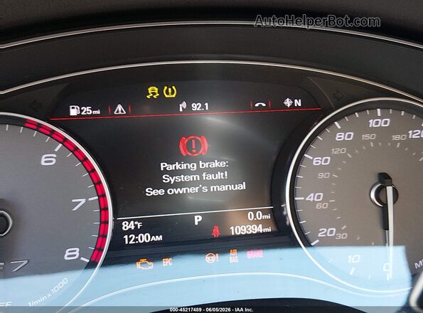 WAUWFAFCXHN040792 2017 AUDI S7 Black Вид задніх сидінь