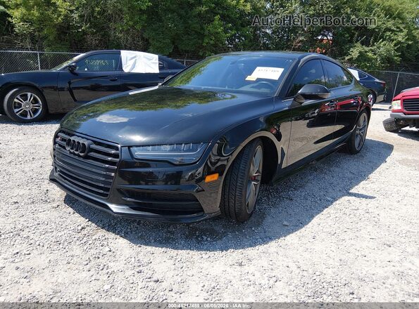 WAUWFAFCXHN040792 2017 AUDI S7 Black Передня ліва чверть