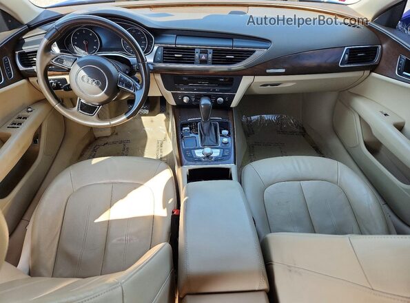 WAUWGAFC3GN163569 2016 AUDI A7 Blue Вид панелі приладів