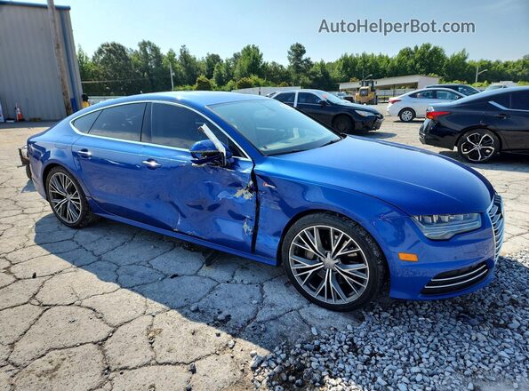WAUWGAFC3GN163569 2016 AUDI A7 Blue Передня права чверть