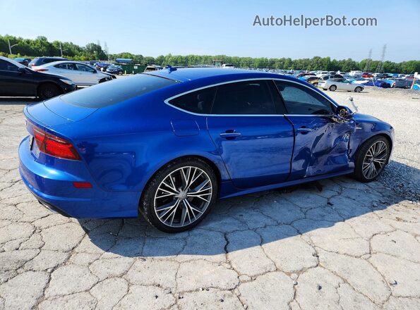 WAUWGAFC3GN163569 2016 AUDI A7 Blue Задня права чверть