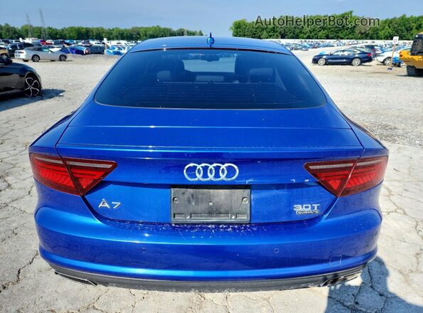 WAUWGAFC3GN163569 2016 AUDI A7 Blue Вид ззаду