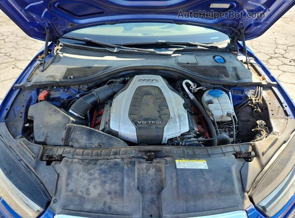 WAUWGAFC3GN163569 2016 AUDI A7 Blue Вид задньої частини салону