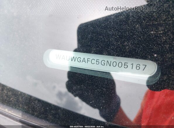 WAUWGAFC5GN005167 2016 AUDI A7 Черный Вид подкапотного пространства