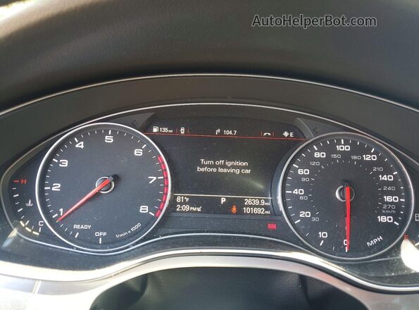 WAUWGAFC5GN096229 2016 AUDI A7 Charcoal ხელსაწყოთა პანელის ხედი