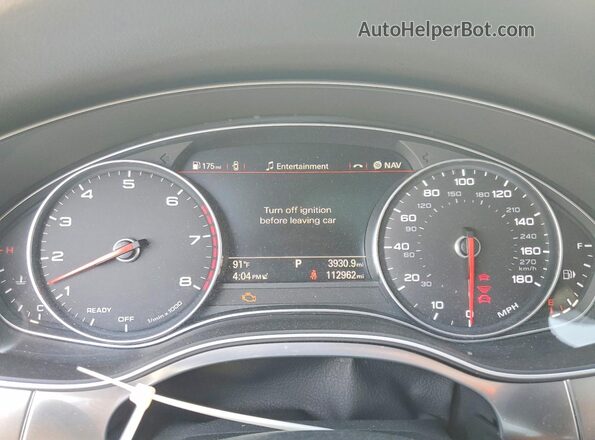 WAUWGAFC6GN070514 2016 AUDI A7 White ხელსაწყოთა პანელის ხედი