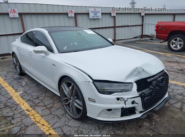 WAUWGAFC8GN034081 2016 AUDI A7 White Widok z przodu