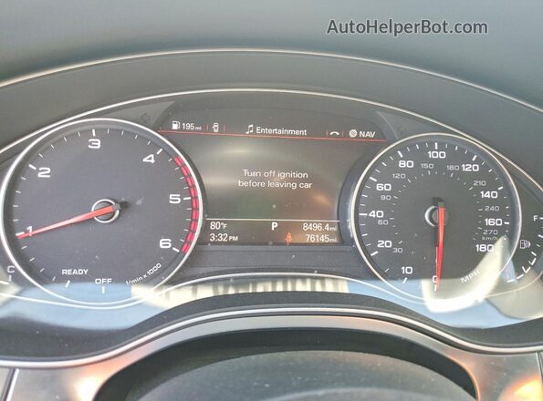 WAUWMAFC9GN024281 2016 AUDI A7 Gray Vista del cuadro de instrumentos