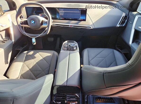 WB543CF04TCV02588 2026 BMW IX White Dashboard view