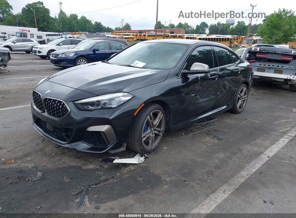 WBA13AL08L7F61037 2020 BMW M2 Black წინა მარცხენა ხედი სამი მეოთხედიდან