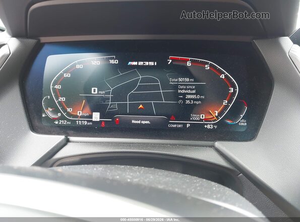 WBA13AL08L7F61037 2020 BMW M2 Black უკანა სავარძლების ხედი
