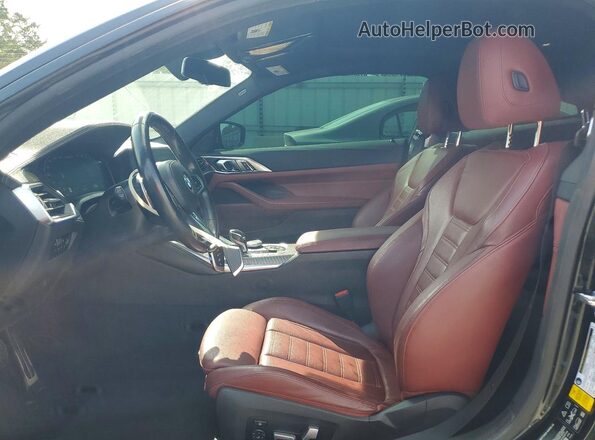 WBA13AR04MCF77185 2021 BMW M4 Charcoal Front interior view
