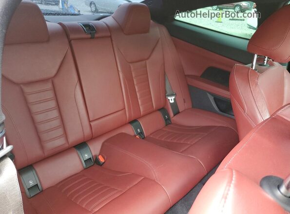 WBA13AR04MCF77185 2021 BMW M4 Charcoal Rear seats view