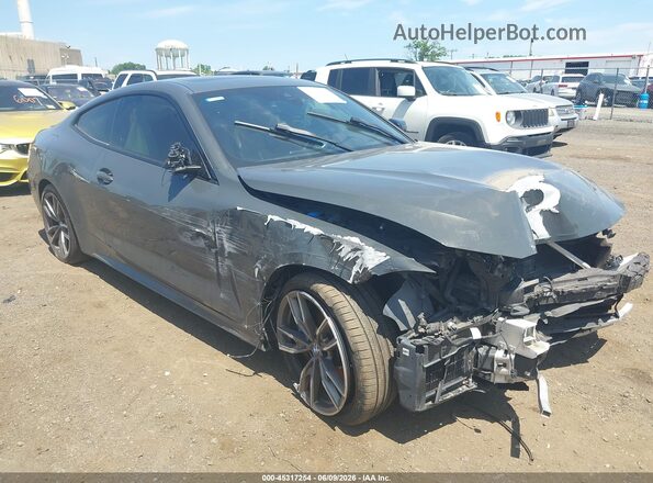WBA13AR05MCG10694 2021 BMW M4 Gray Front view